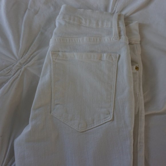 NEW Frame Le Skinny De Jeanne in Blanc Jefferson Size 26 - Picture 4 of 12